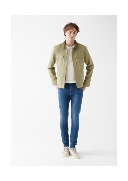 Erkek Leo Mavi 90S Tokk Jean Pantolon 0076233453