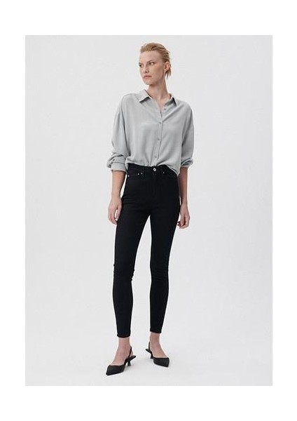 Kadın Serenay Siyah Gold Shape Jean Pantolon 100980-35248 fiyatları