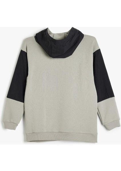 Baskılı Erkek Gri Sweatshırt 5WKB10292TK fiyatları