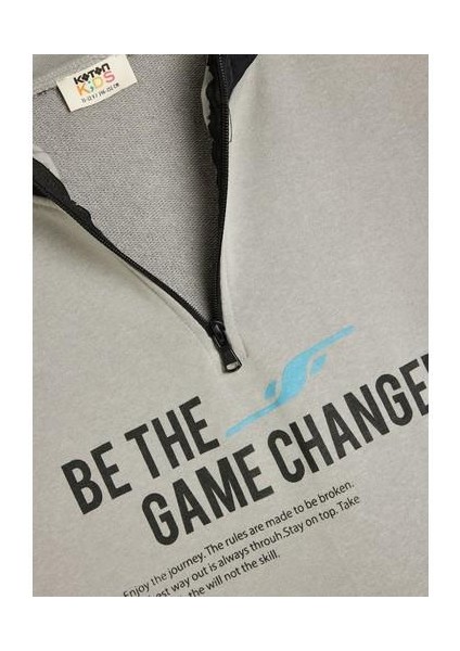 Baskılı Erkek Gri Sweatshırt 5WKB10292TK modelleri