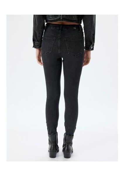 Yüksek Bel Kot Pantolon Dar Paça Push Up - Skinny Push Up Fit Jean fiyatları