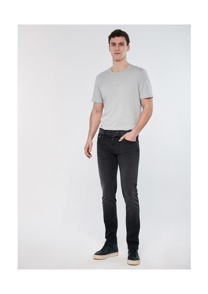 Jake Mavi Premium Koyu Gri Jean Pantolon 0042218775