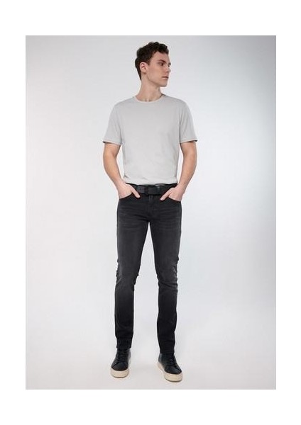 Jake Mavi Premium Koyu Gri Jean Pantolon 0042218775