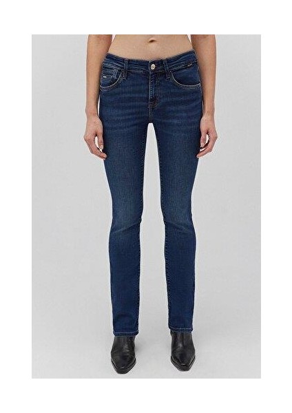 Mona Gold Klasik Vintage Koyu Mavi Jean Pantolon 1049787784