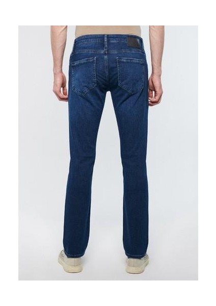 Erkek Marcus Gölgeli Koyu Mavi Sporty Jean Pantolon 0035182162 modelleri