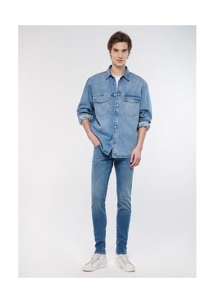 Erkek James Otantik Puslu Pro Edition Jean Pantolon 0042484122