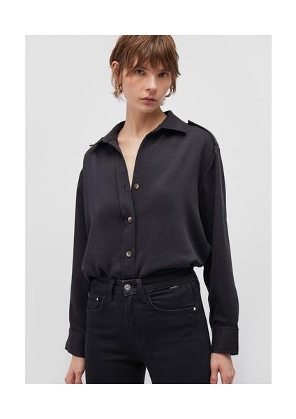 Lux Touch Tencel Tm Siyah Lyocell GÖMLEK1210944-900