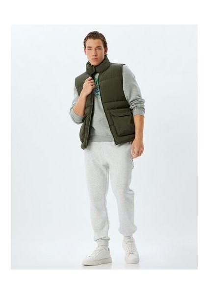 Eşofman Altı Beli Bağcıklı Fermuarlı Cep Detaylı Şardonlu Pamuk Karışımlı fiyatları