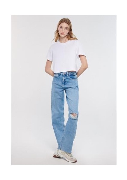 Kadın Barcelona Açık Mavi Street Jean Pantolon 101047-83754