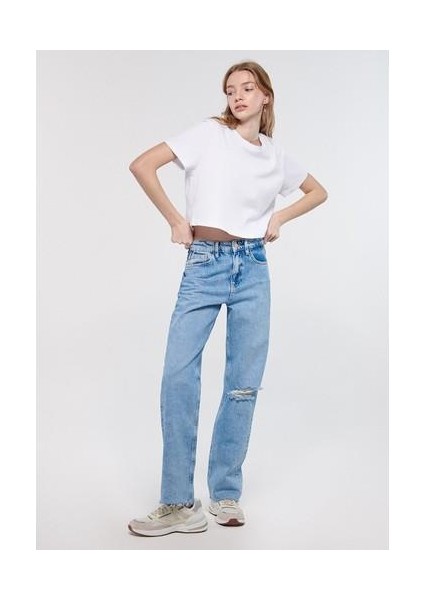 Kadın Barcelona Açık Mavi Street Jean Pantolon 101047-83754 fiyatları