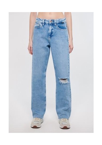 Kadın Barcelona Açık Mavi Street Jean Pantolon 101047-83754 modelleri