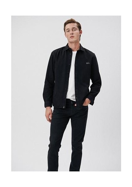 Roy Lux Black Açık Mavi Jean Gömlek 0210496-83856