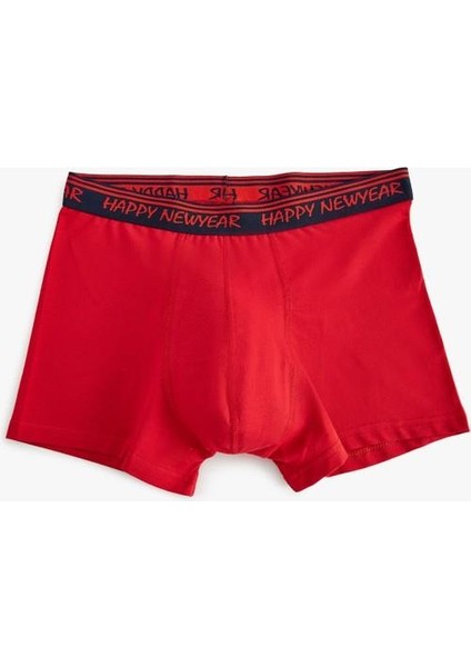 Skinny Fit Yılbaşı Temalı Antibakteriyel Pamuklu 2'li Boxer Seti modelleri