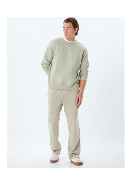 Eşofman Altı Beli Lastikli Cep Detaylı Pamuklu