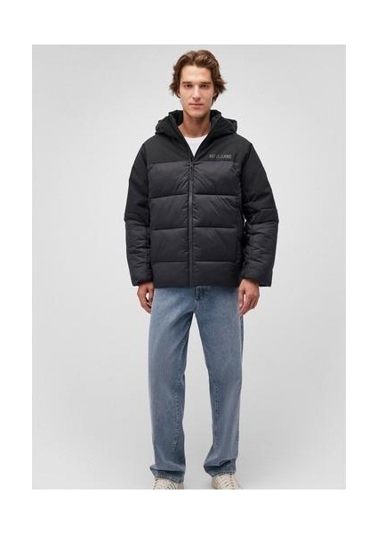Kapüşonlu Siyah Şişme MONT0110464-900 fiyatları