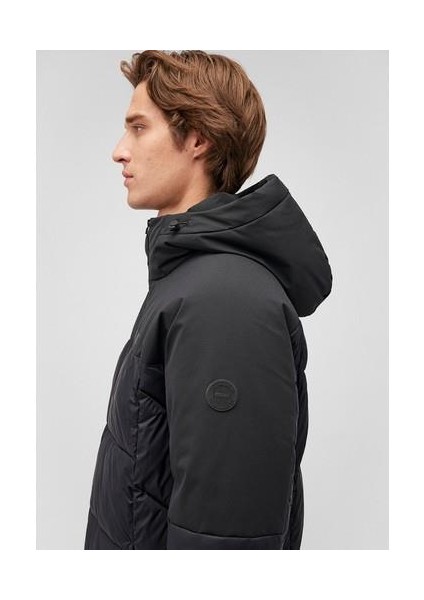 Kapüşonlu Siyah Şişme MONT0110464-900 indirimleri