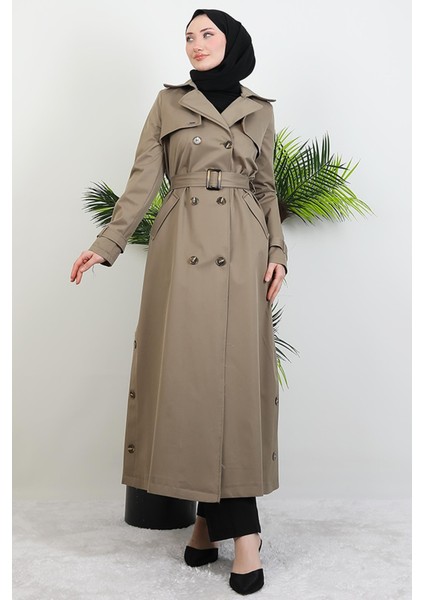 Pera Trençkot Açık Haki