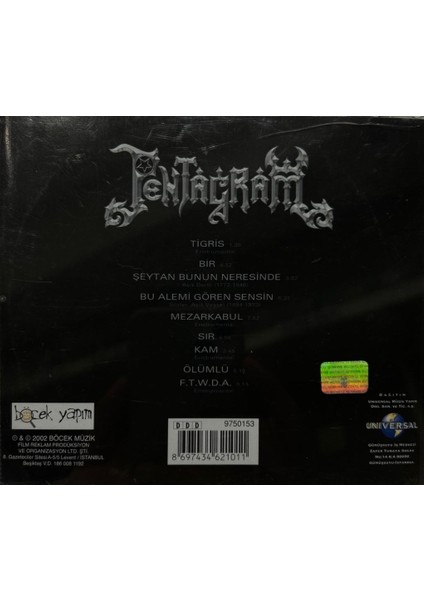 CD Pentagram Bir CD