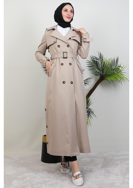 Pera Trençkot Krem modelleri