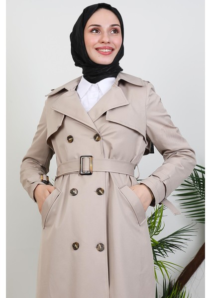 Pera Trençkot Krem indirimleri