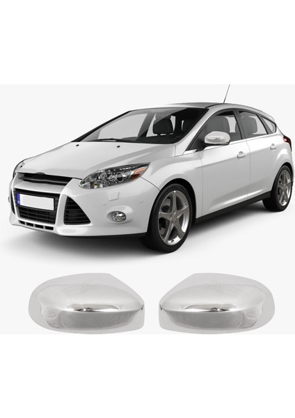 Ford Focus 3 Uyumlu 2011-2018 Ayna Kapağı 2 Parça Abs Krom Kaplama fiyatları