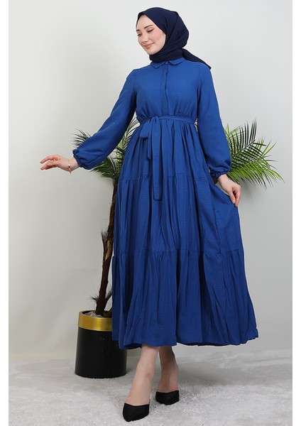 Evren Düğmeli Elbise Mavi fiyatları