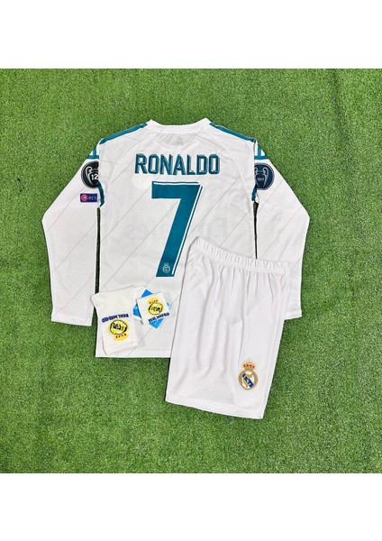 Kiev Cristiano Ronaldo Uzun-Kol Çocuk Forması 4'lü (Armalı) modelleri