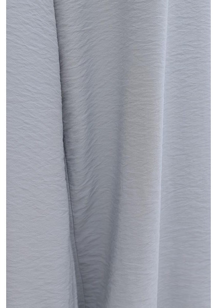 Gri-Geniş Paça Pantolon