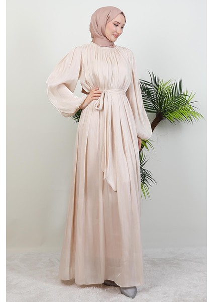 Matem Tesettür Elbise Krem fırsatları