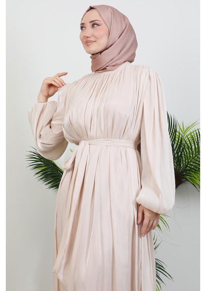 Matem Tesettür Elbise Krem indirimleri