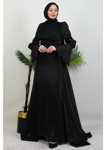 Kolu Volanlı Yoryo Elbise Siyah fiyatları