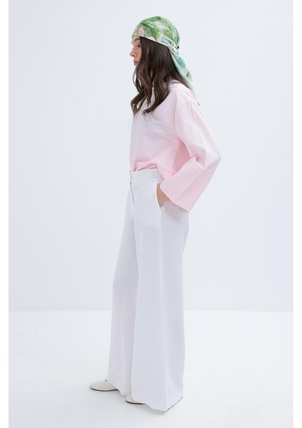 Beyaz-Geniş Paça Pantolon fiyatları