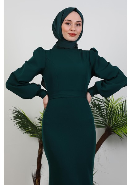 Lavin Krep Elbise Zümrüt indirimleri