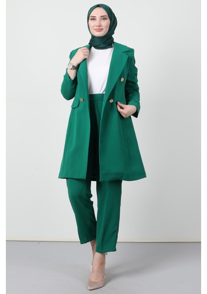 Blazer Ceket Takım Yeşil modelleri