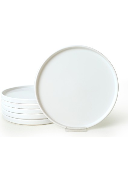 Beyaz Stackable Servis Tabağı 27 cm 6 Adet 006 indirimleri