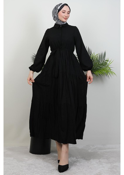 Evren Düğmeli Elbise Siyah fiyatları