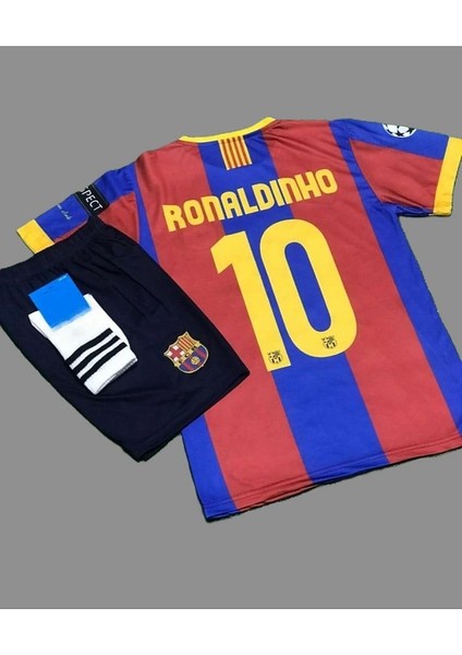 Barcelona 2011 Şampiyonlar Ligi Finali Ronaldinho Çocuk Forması 3'lü SET84587847586 fiyatları