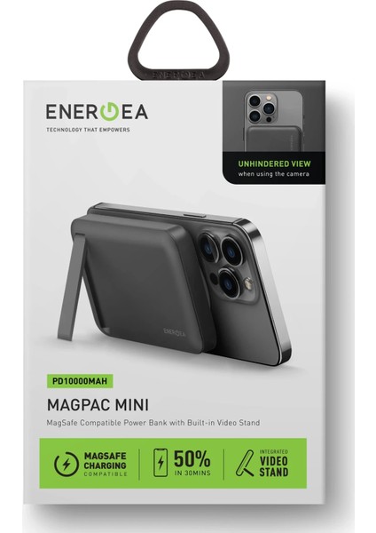 Magpac Mini 10.000 Mah 20W Type-C Çıkışlı 15W Stant Özellikli Magsafe Powerbank modelleri
