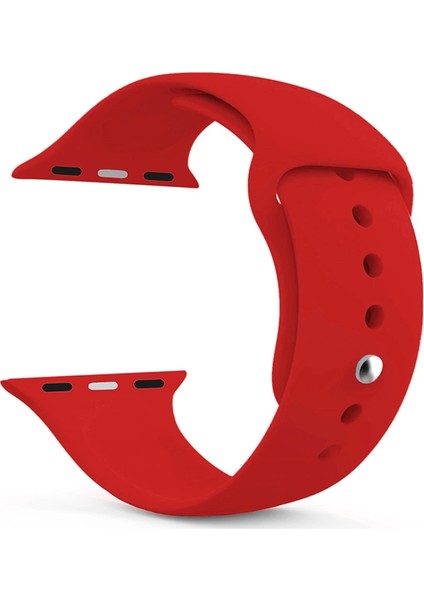 Akıllı Saat Silikon Kordon 42/44 mm Kırmızı