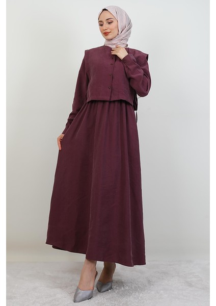 Ebra Modal Elbise Açık Mor fiyatları