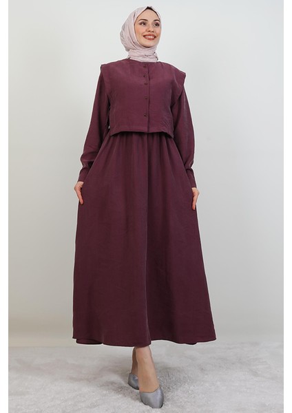 Ebra Modal Elbise Açık Mor modelleri