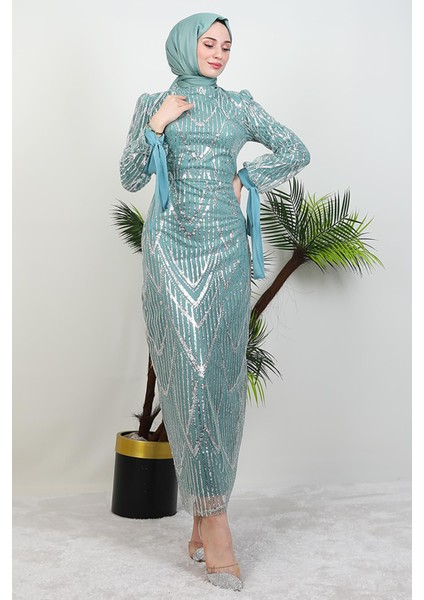 Sevil Simli Elbise Mint fiyatları