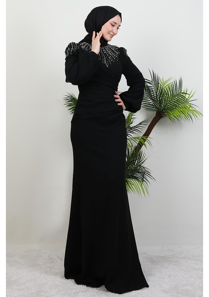 Nehir Tesettür Elbise Siyah fiyatları