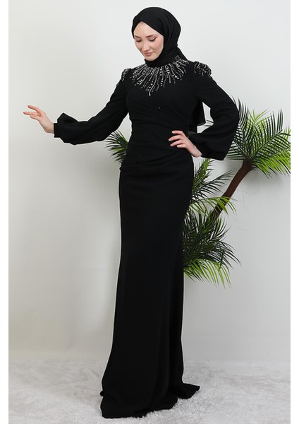 Nehir Tesettür Elbise Siyah fırsatları