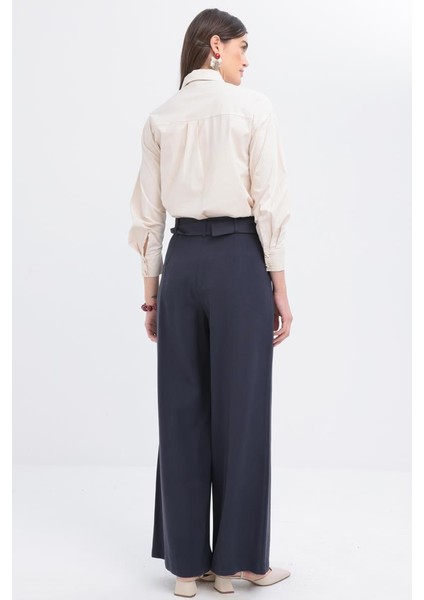 Indigo-Kemerli Palazzo Pantolon fırsatları