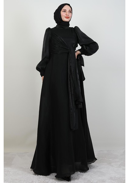 Sümbül Tesettür Elbise Siyah