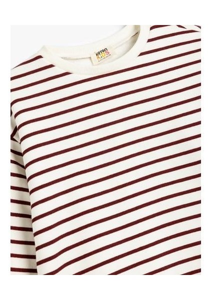 Basic Sweatshirt Uzun Kollu Bisiklet Yaka Pamuklu modelleri