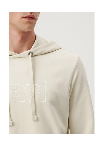 Erkek Mavi Logo Baskılı Kapüşonlu Bej Sweatshirt 065606-70134 indirimleri