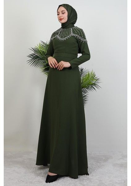 Nisan Taşlı Elbise Haki fırsatları