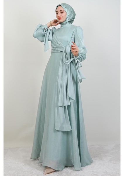 Sümbül Tesettür Elbise Açık Mint fiyatları